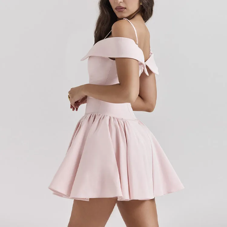 HOUSE OF CB ELIDA Short Sleeved Dress Women's Ballet Pink-5