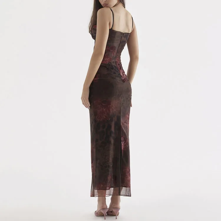 HOUSE OF CB NALINI Slip Dress Women's PRINTED/Vintage Print-4