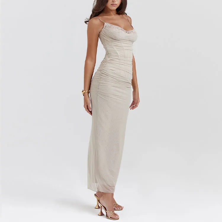 HOUSE OF CB NALINI Slip Dress Women's SAND/Sandy-4