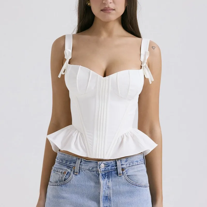 HOUSE OF CB GIGOU Camisole Women's WHITE/White-2