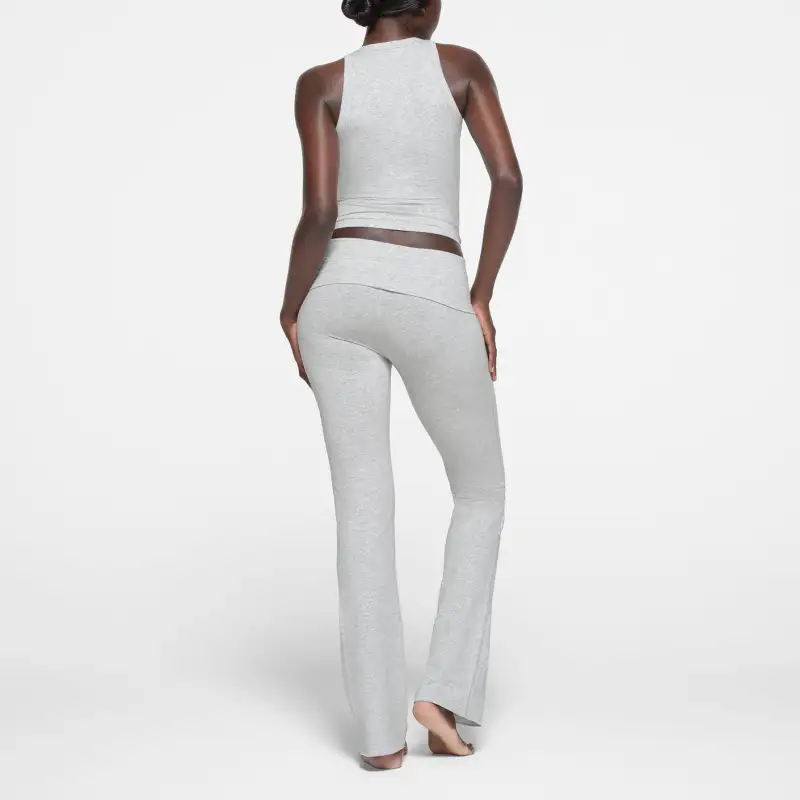 SKIMS COTTON JERSEY CREW NECK TANK Top Women's LIGHT HEATHER GREY/Light Heather Gray-2