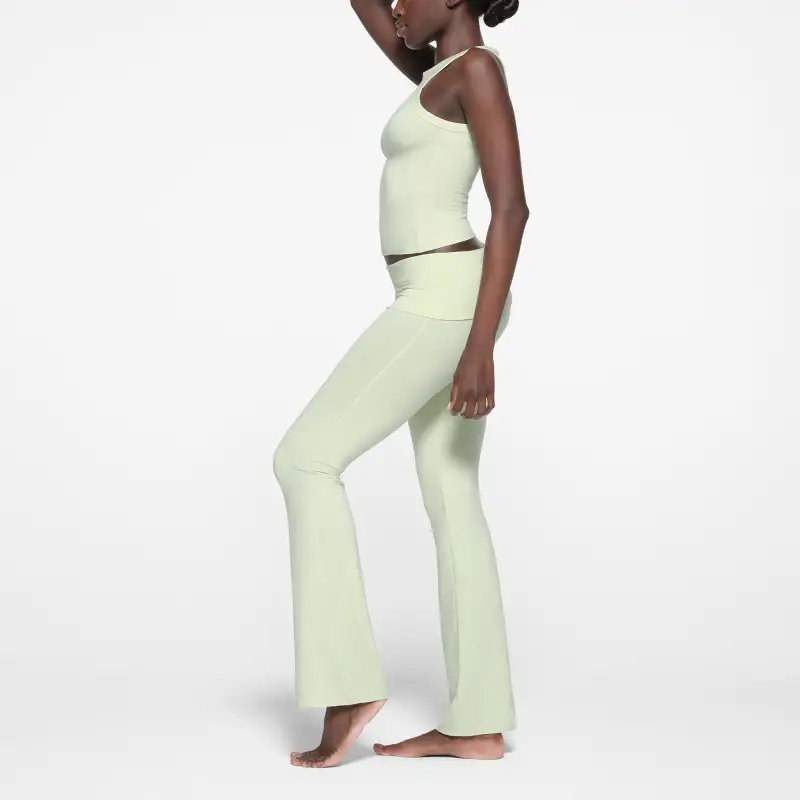 SKIMS COTTON JERSEY CREW NECK TANK Tank Tops Women's Pistachio/Happy Fruit-2