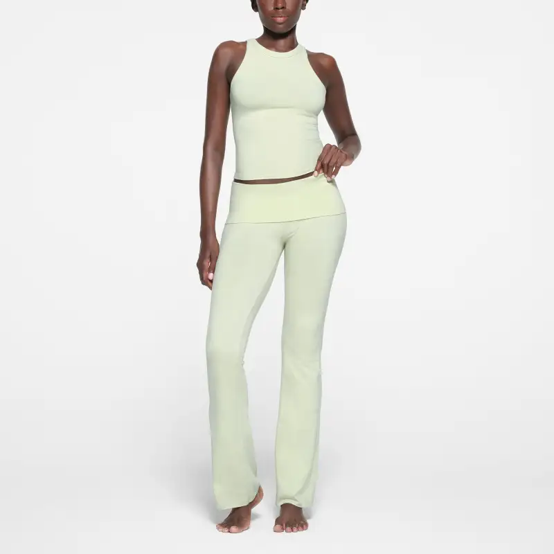SKIMS COTTON JERSEY CREW NECK TANK Tank Tops Women's Pistachio/Happy Fruit-1