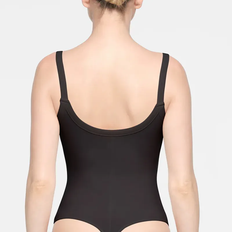 SKIMS COTTON JERSEY SCOOP NECK BODYSUIT Jumpsuit Women's SOOT/Smoke Gray-2