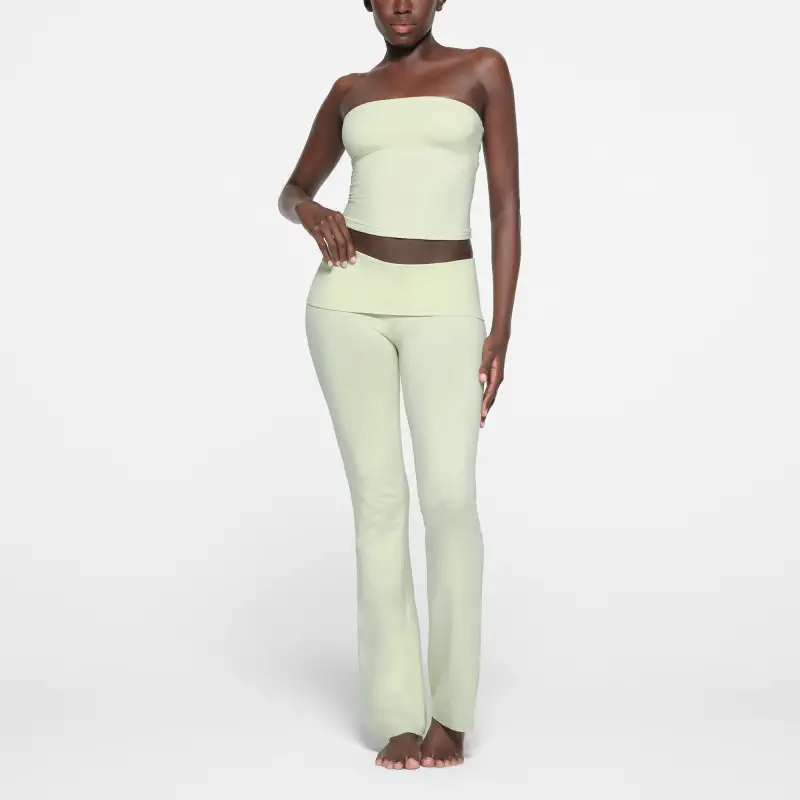 SKIMS COTTON JERSEY TUBE TOP Strapless Top Women's PISTACHIO/Happy Fruit-1