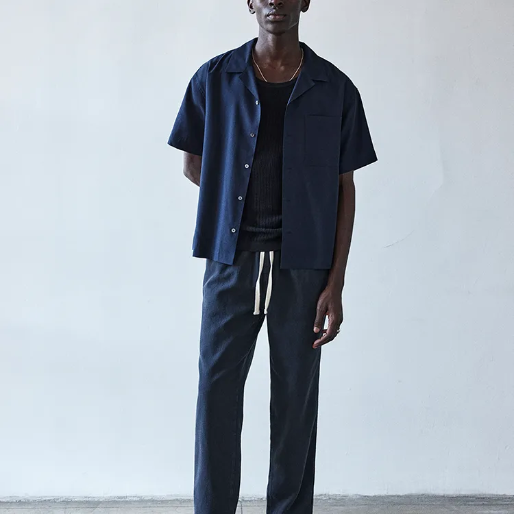 FRAME SS24 Shirt Men's Navy Blue-2