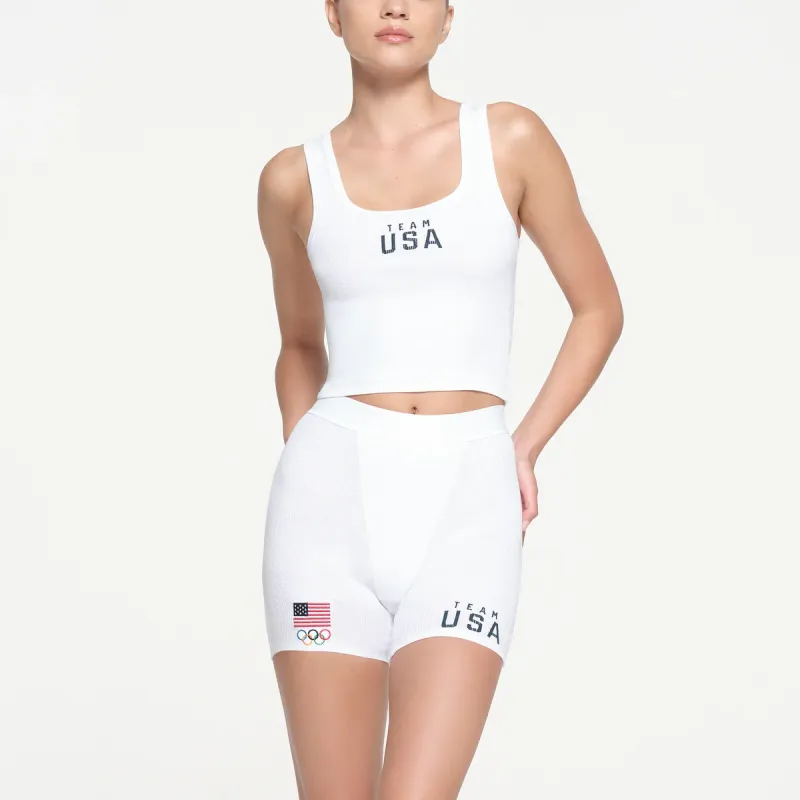 Skims Paralympic Capsule Rib Scoop Tank White-1