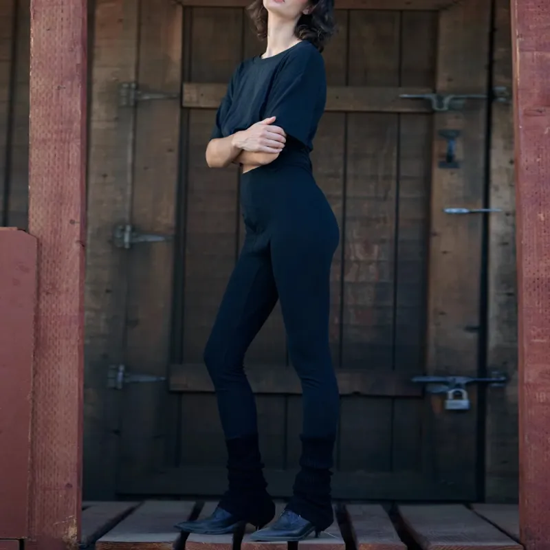 Selkie Collection SS24 Leggings Women's Black-3