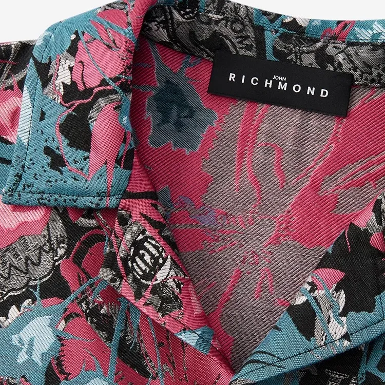 JOHN RICHMOND SS25 Shirt Men's Multicolor Jacquard-2