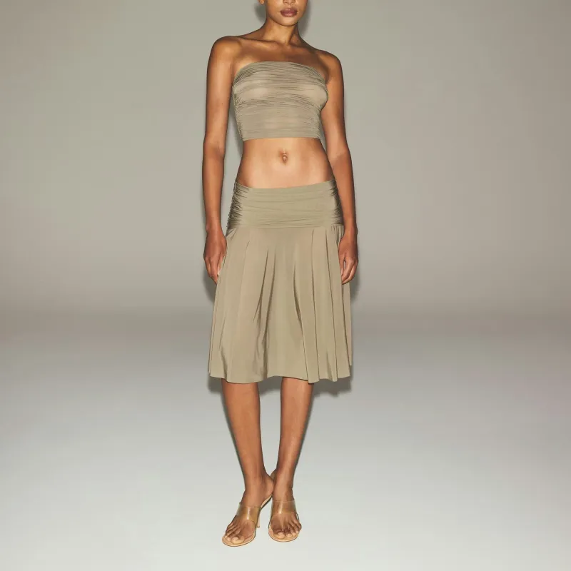 SKIMS SS25 MILKY SHEER CROPPED TUBE TOP Strapless Top Women's-1