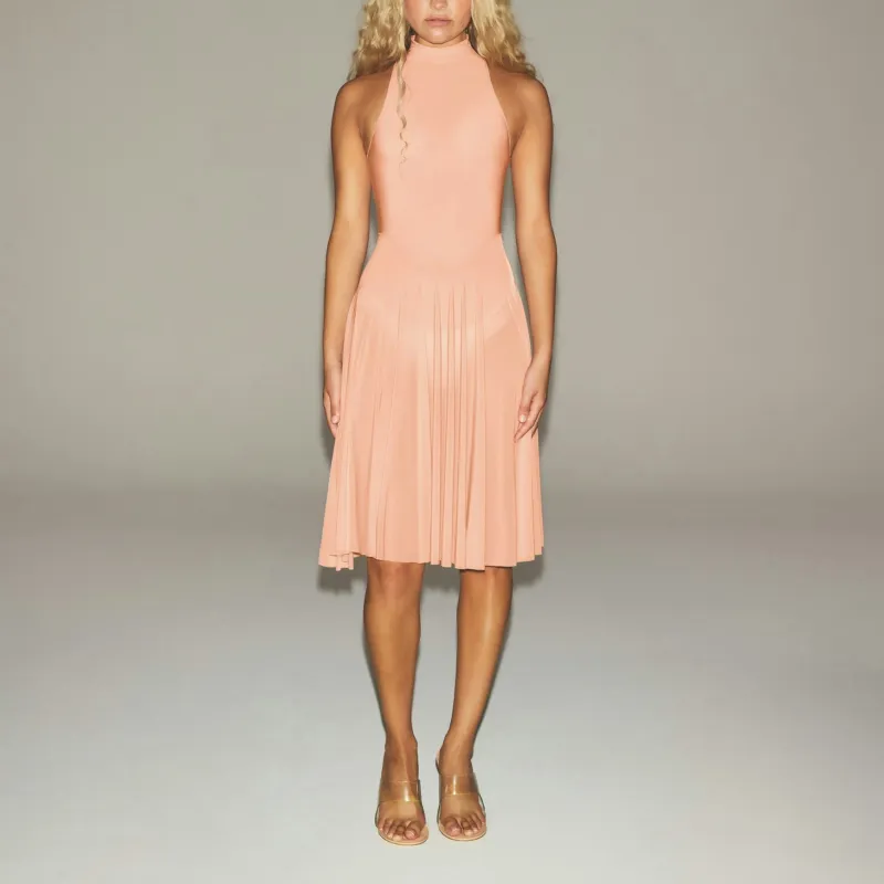 SKIMS SS25 MILKY SHEER HIGH NECK MIDI DRESS Sleeveless Dress Women's-1