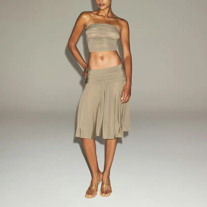 SKIMS SS25 MILKY SHEER MIDI SKIRT Casual Long Skirt Women's-1