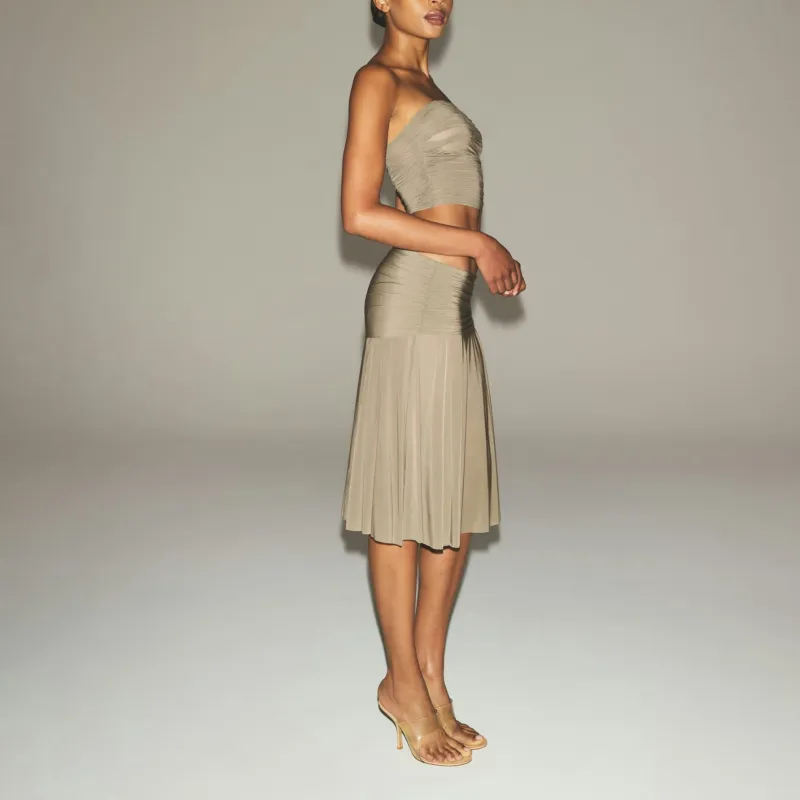 SKIMS SS25 MILKY SHEER MIDI SKIRT Casual Long Skirt Women's-3
