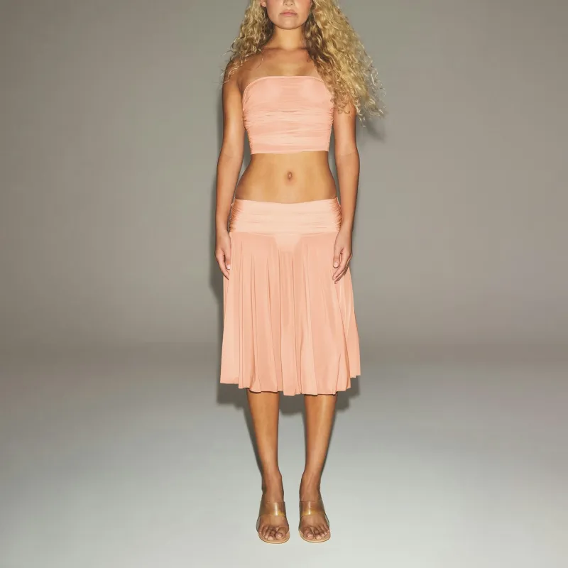 SKIMS SS25 MILKY SHEER CROPPED TUBE TOP Strapless Top Women's-1