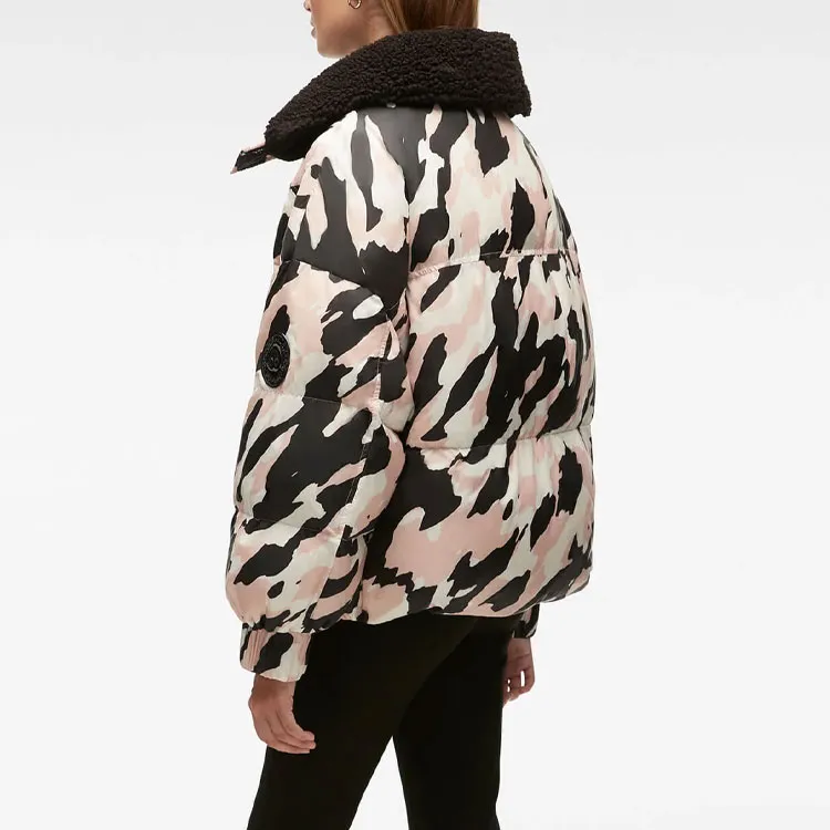 Moose Knuckles Down Jacket Women's Rose Smoke Camouflage-2