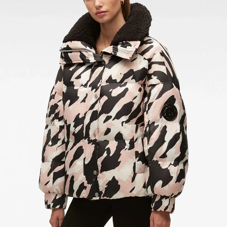 Moose Knuckles Down Jacket Women's Rose Smoke Camouflage-3