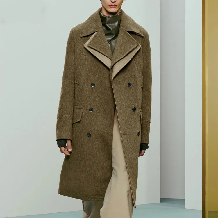 ZARA Coats Men Khaki-1