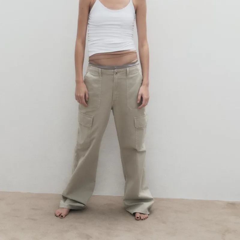 ZARA Cargo Pants Women's Gray-3