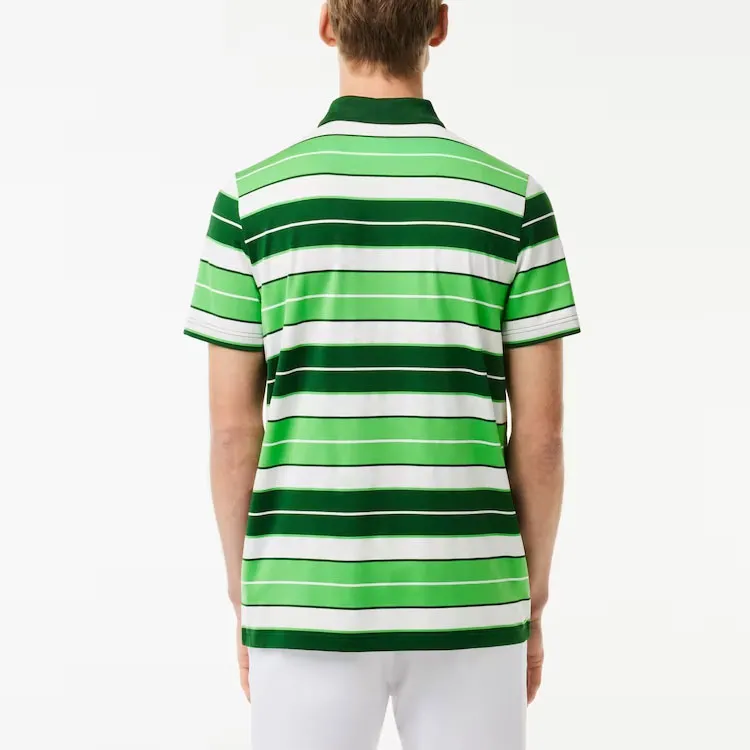 LACOSTE Polo Shirt Men's Green White-2