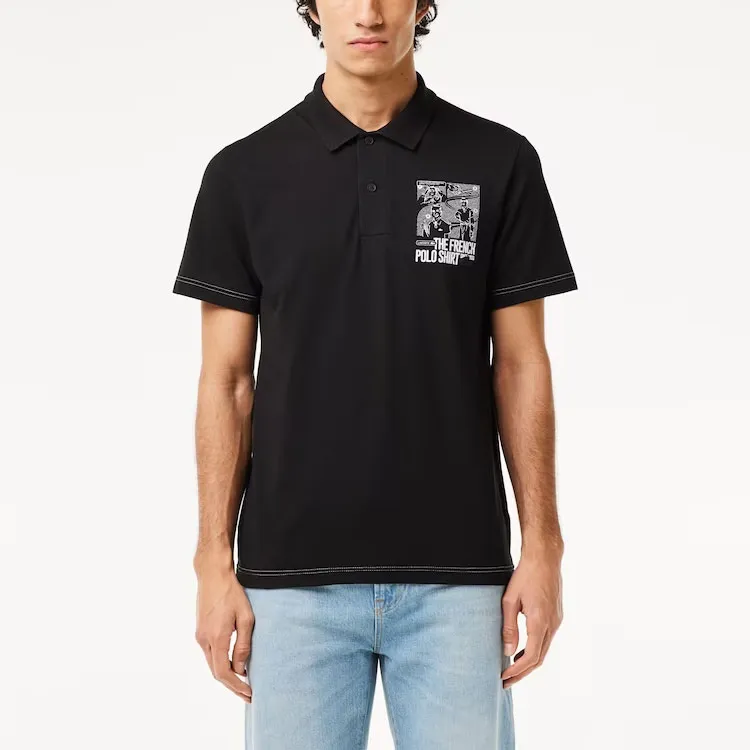 LACOSTE Movement Graphic print Polo Shirt-3