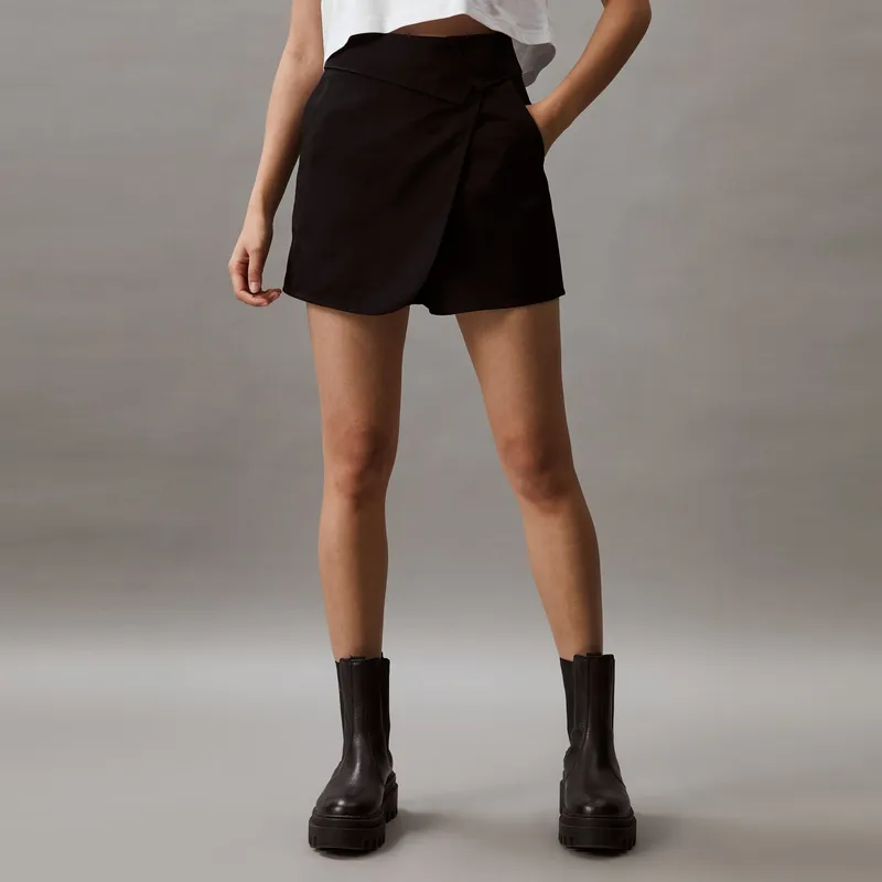 CALVIN KLEIN Casual Shorts Women's Space Black-2