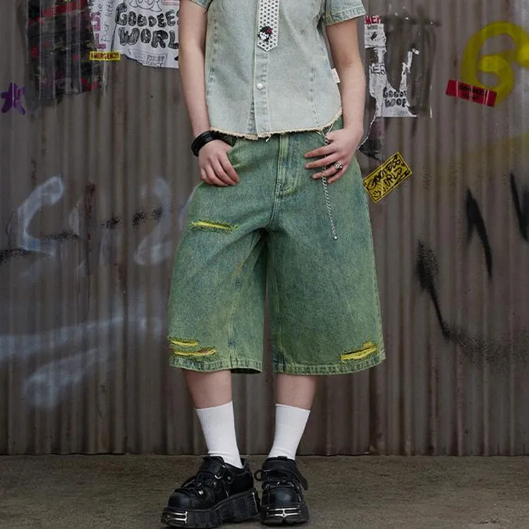 GOOD BAI SS24 Denim Shorts Unisex-2