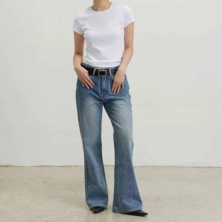 Crying Center Jeans Women's Blue-1