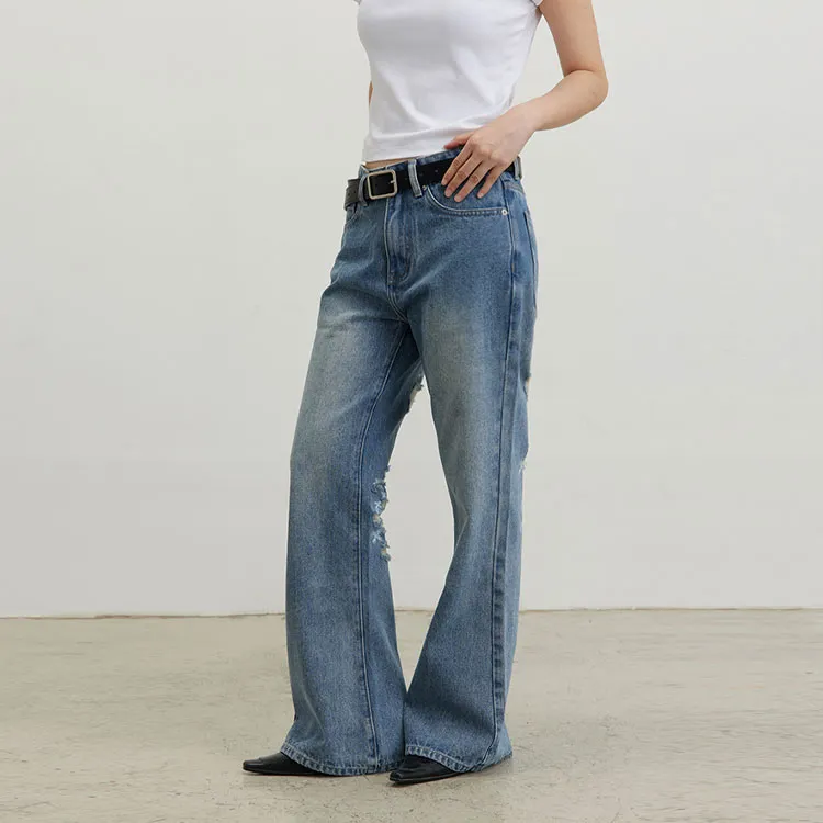 Crying Center Jeans Women's Blue-3