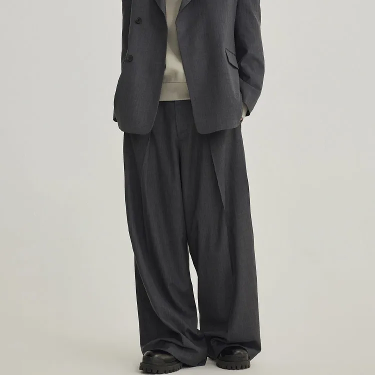 RESIMPLE Suit Trouser Unisex Dark Heather Gray-1