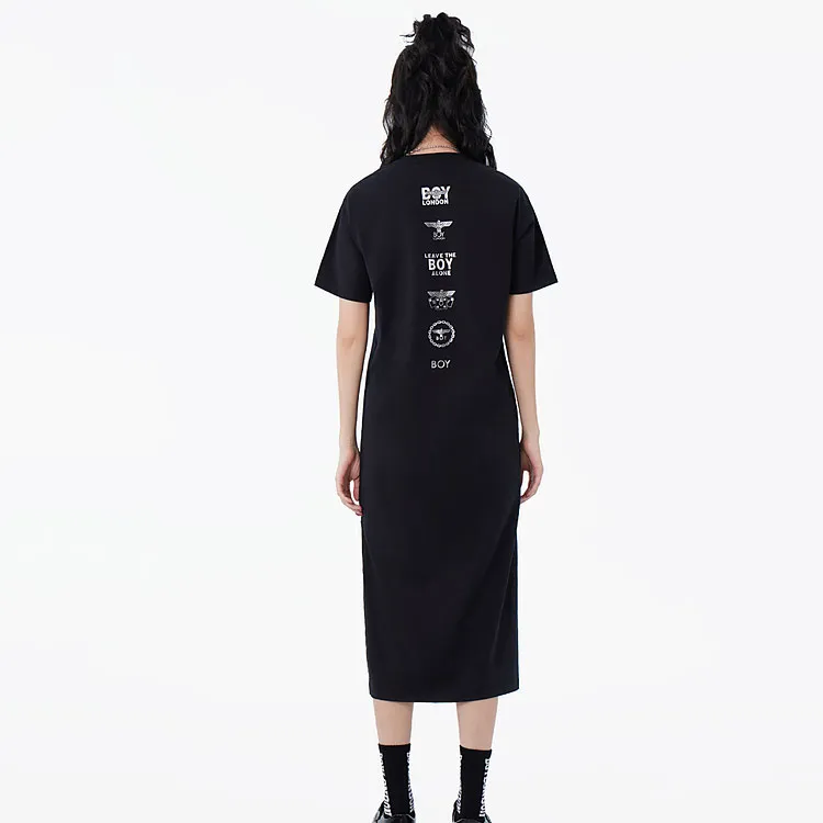 Boy London Short Sleeved Dresses Women's Black-3
