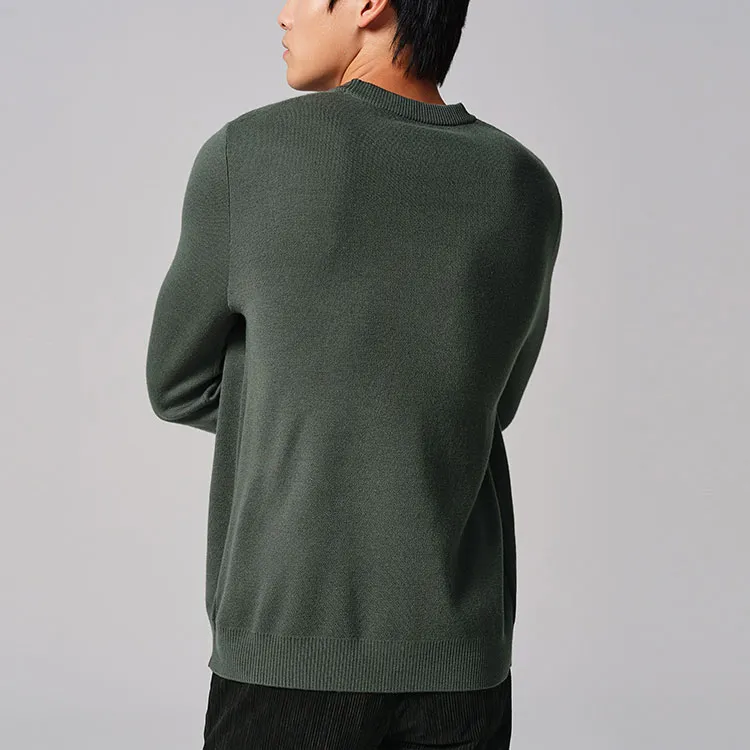 GOLDLION Sweater Men's Dark Gray Green-4