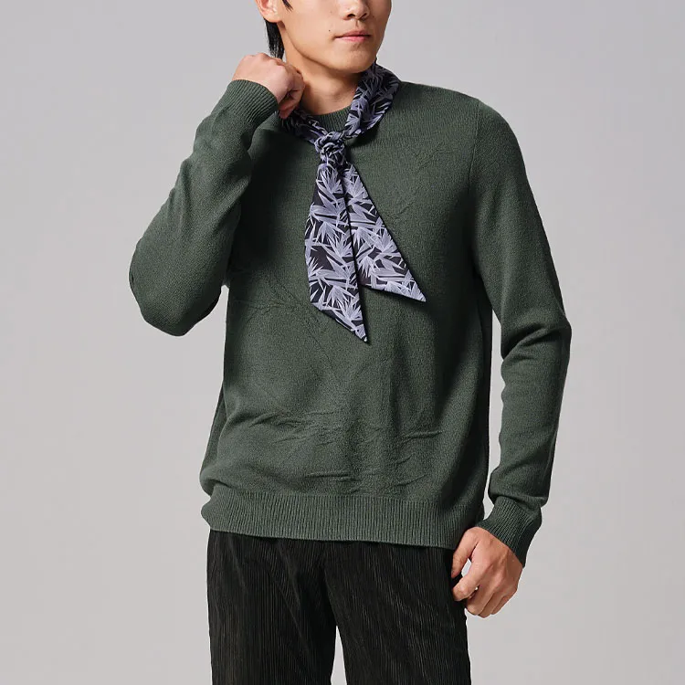 GOLDLION Sweater Men's Dark Gray Green-1