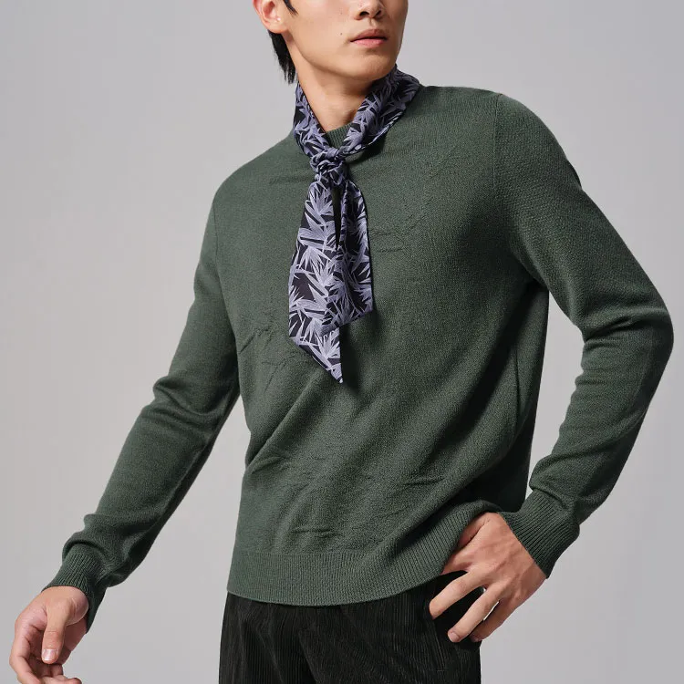 GOLDLION Sweater Men's Dark Gray Green-3