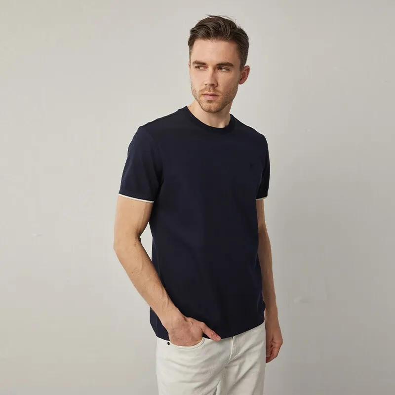 DANIEL HECHTER T Shirt Men's Dark Royal Blue-2