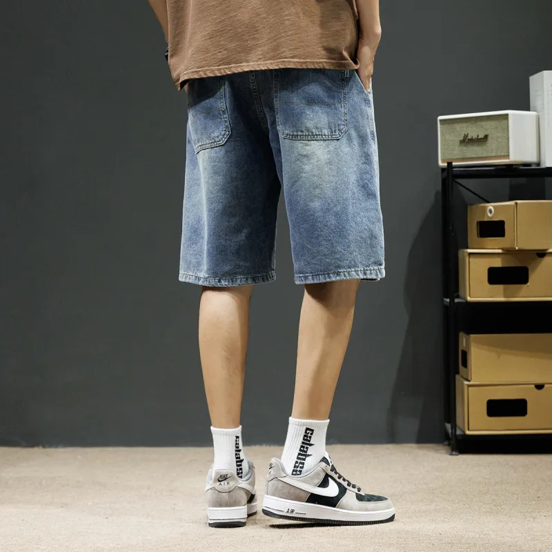 Tonlion Denim Shorts Men's Blue Tone-2
