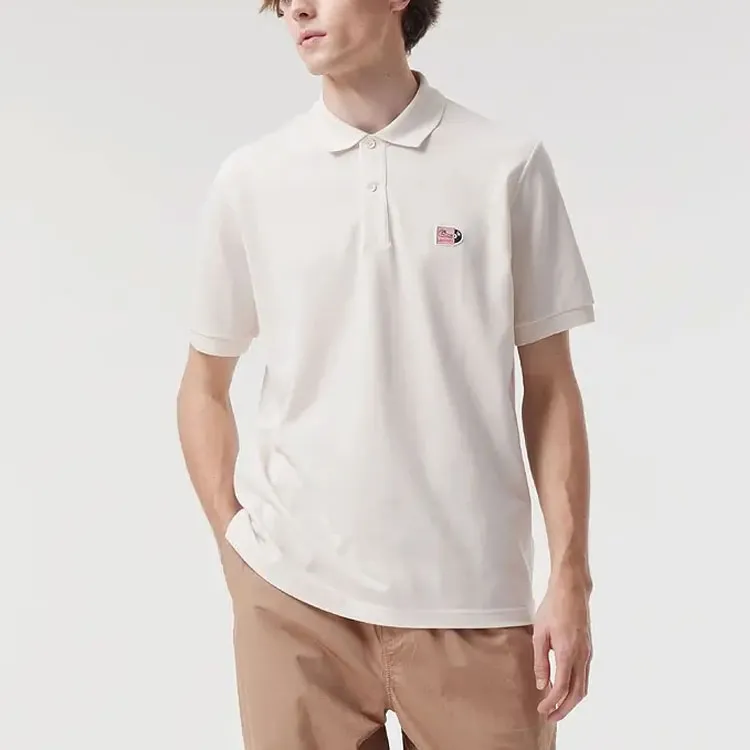LACOSTE Polo Shirt Men's Cream White-2