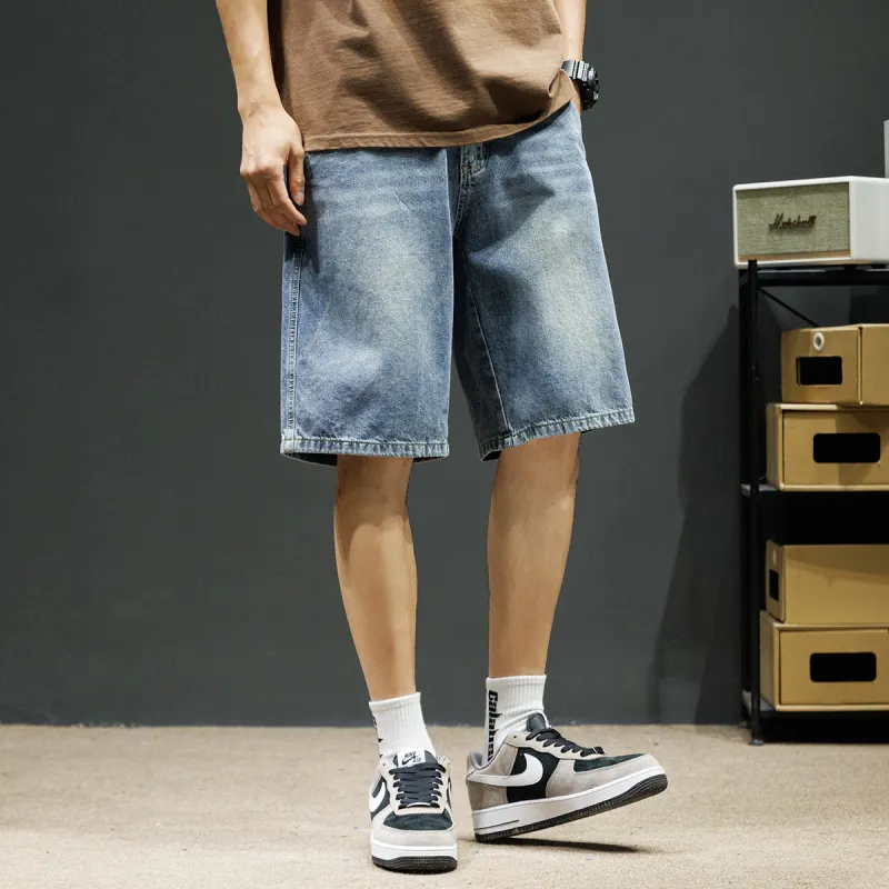 Tonlion Denim Shorts Men's Blue Tone-1