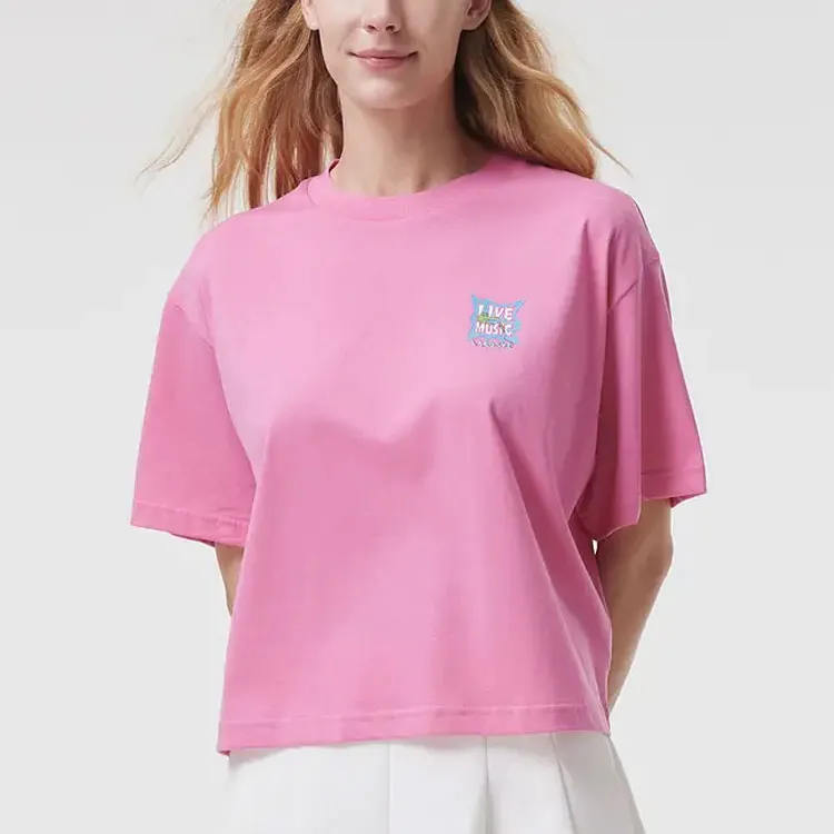LACOSTE T Shirt Women's Rose Red-2