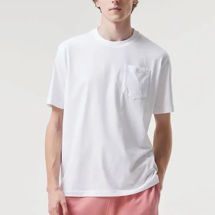 LACOSTE Summer Vitality Series T Shirts Unisex White-3