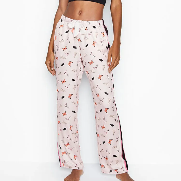 Victoria's Secret Pajama Pants Women's Pink Base Animal Print-2