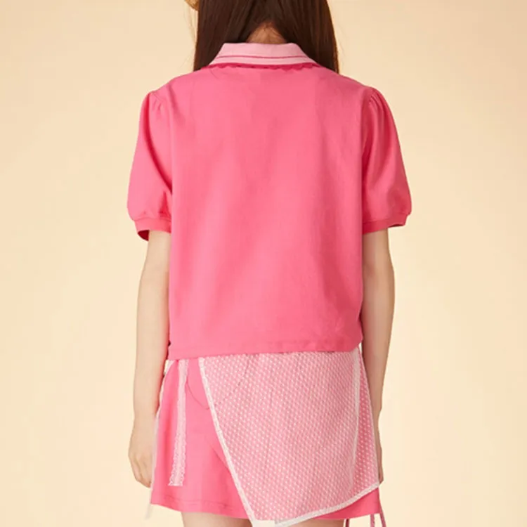 LALABOBO Polo Shirt Women's Pink-2