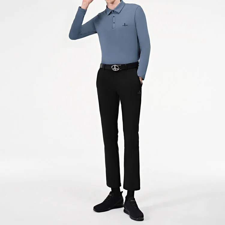 Biyin Leufen Casual Pants Men's Black-1
