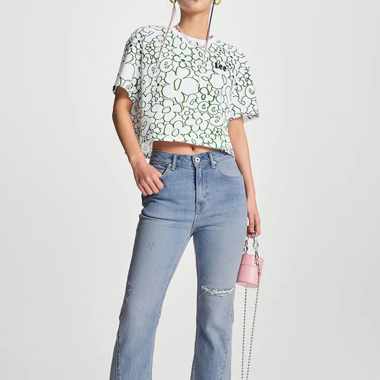 Lee T Shirts Women's Green-2