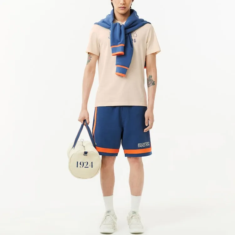LACOSTE Olympic Co branded Edition T Shirts Men Beige-2