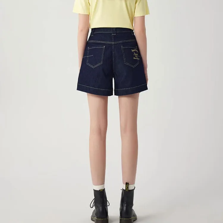 DEGAIA Denim Shorts Women's Navy Blue-3
