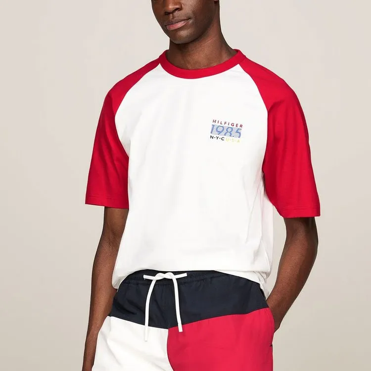 Tommy Hilfiger SS24 Vitality Summer Series T-Shirts Men Red-2