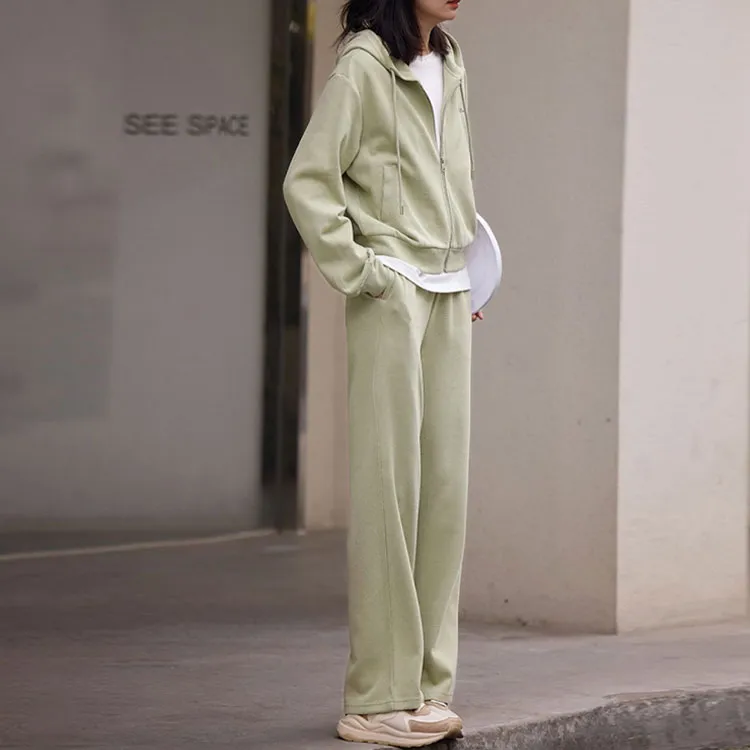 【dme】 Casual Suit Women's Gray Pea Green-1