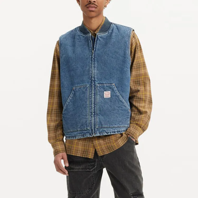 Levis Tank Tops Men Indigo-3