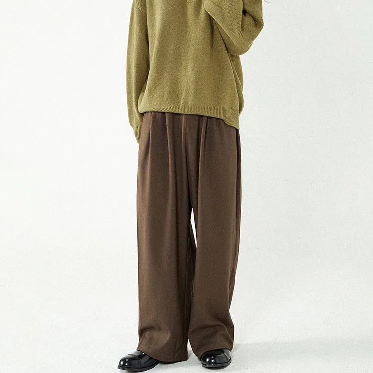 WULISHAONIAN Suit Trouser Unisex Hot Chocolate-3