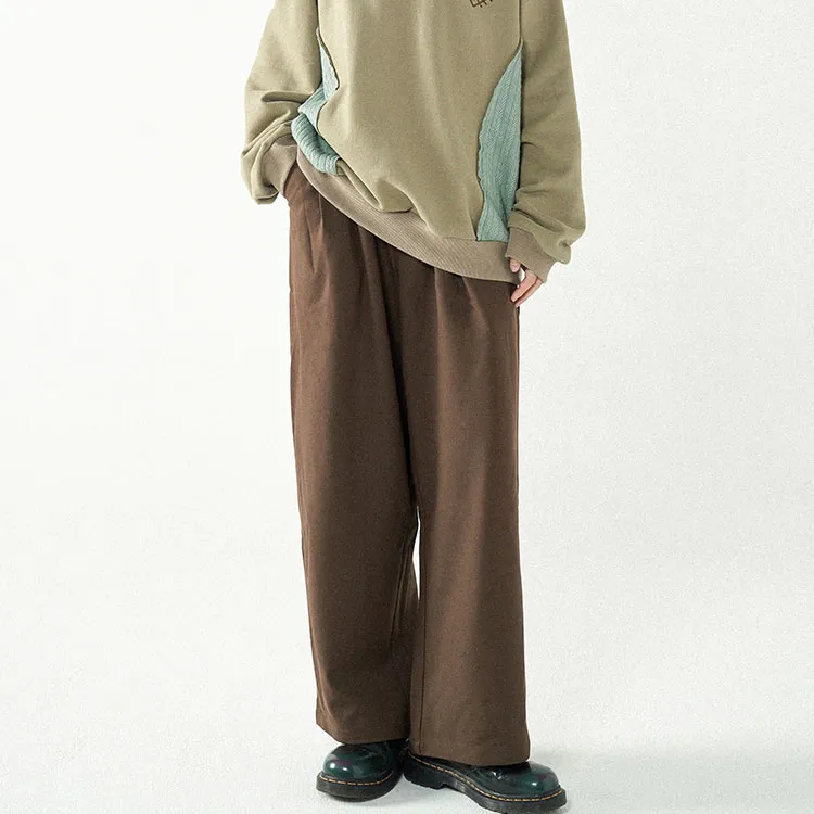 WULISHAONIAN Suit Trouser Unisex Hot Chocolate-2